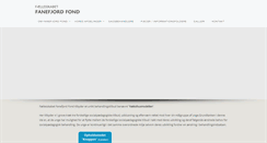 Desktop Screenshot of fanefjord-fond.dk