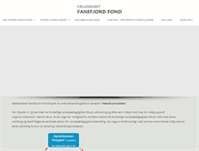 Tablet Screenshot of fanefjord-fond.dk